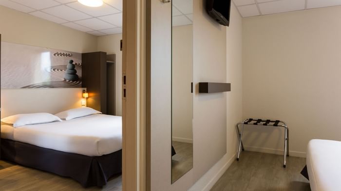 Interior of the Bedroom at Hotel Clermont-Ferrand South Aubiere