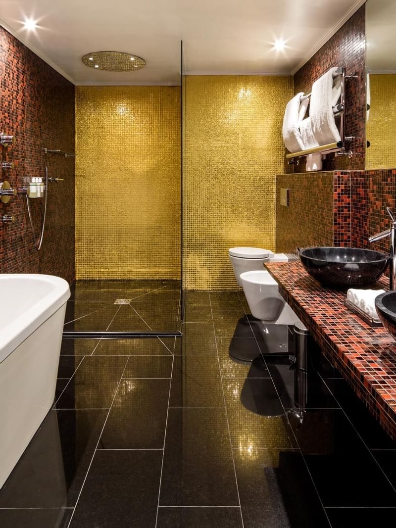 Jacuzzi in a bathroom at The May Fair Hotel London