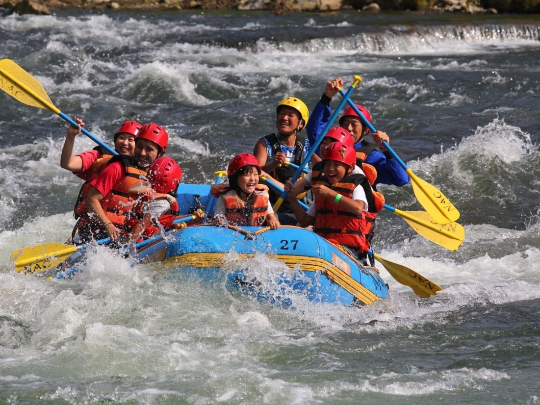 White water rafting in Niseko near Chatrium Niseko Japan