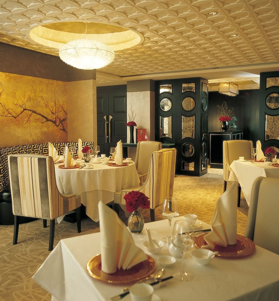 Dining area of the Tang Restaurant at Yangtze Boutique Hotel