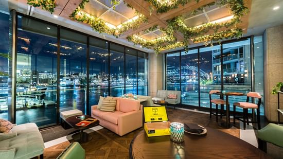 Interior of Hacienda Sydney bar at Pullman Quay Grand Sydney
