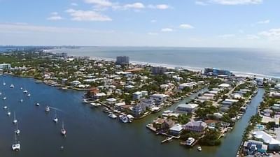 birdseye view of canal