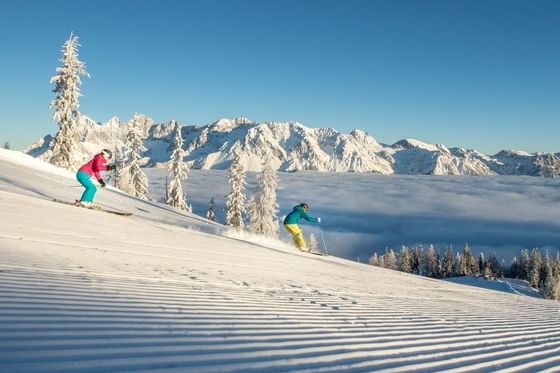 Skifahren auf den Hochwurzen, Familienausflug, Erlebnis