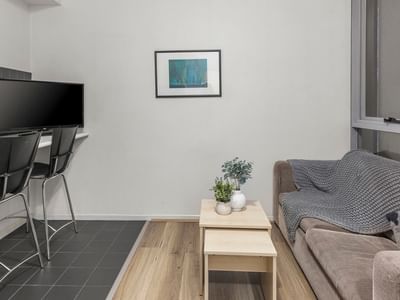 2 Bedroom - Small Apartment Living Area