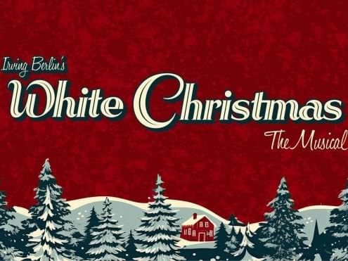 red flyer for white Christmas musical at paramount