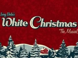 red flyer for white Christmas musical at paramount