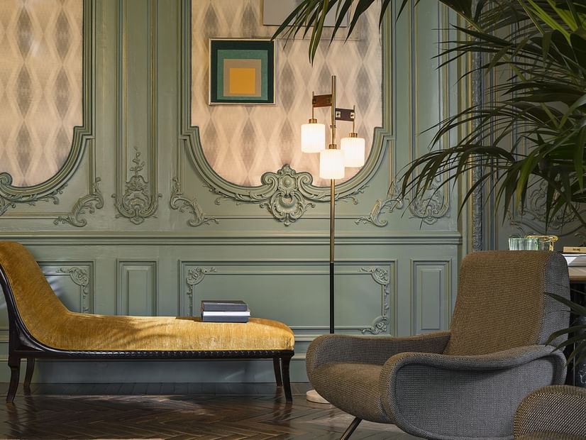 Palazzo Privè lobby interior at Fendi Private Suites