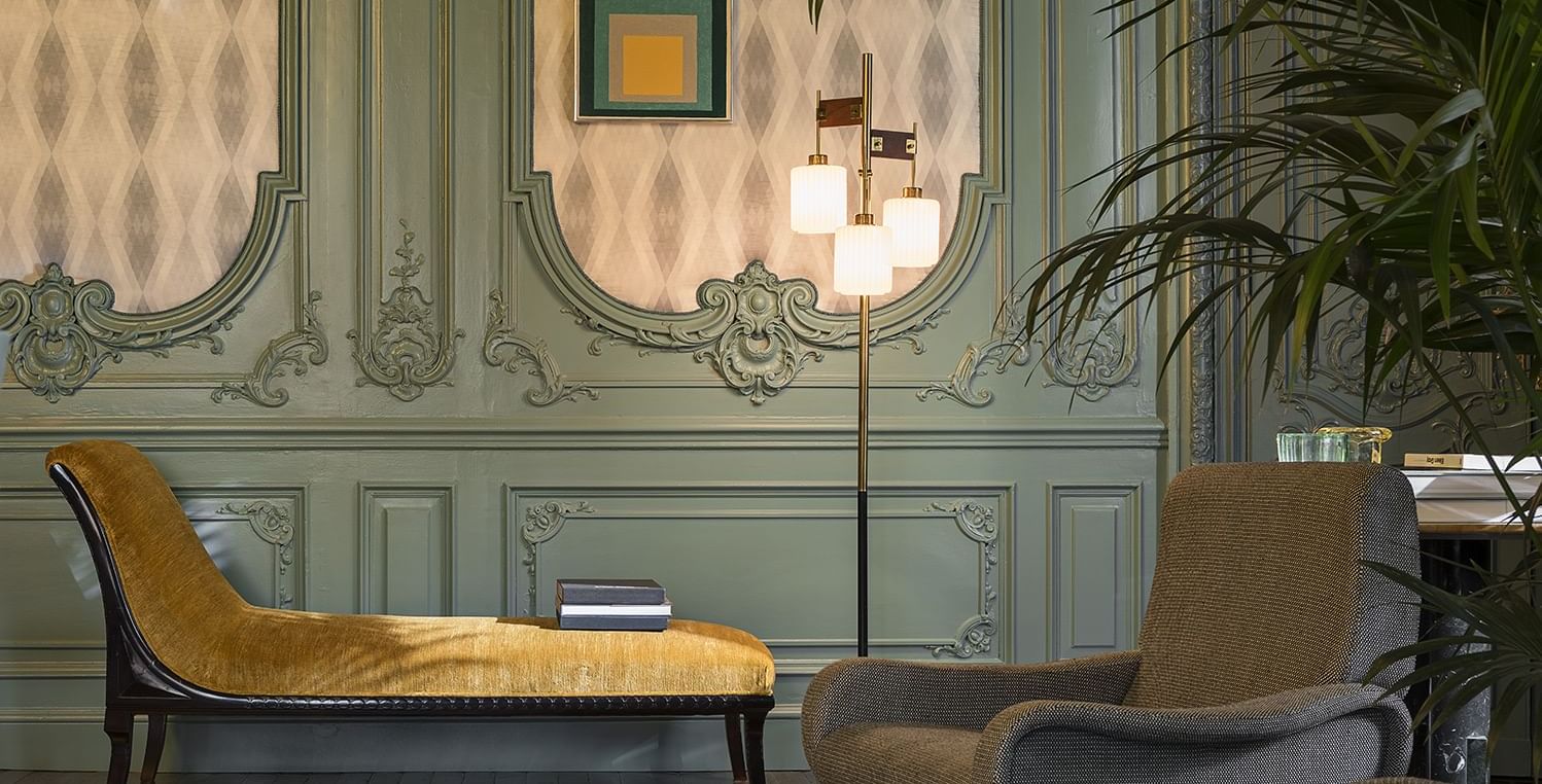 Palazzo Privè lobby interior at Fendi Private Suites