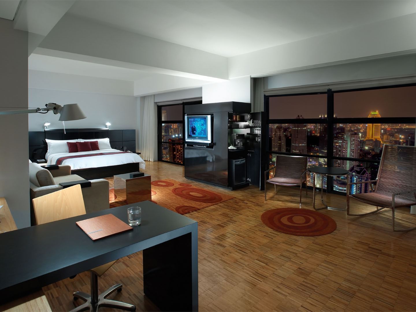 Interior of Deluxe Suite with window view at Hotel Maya KL