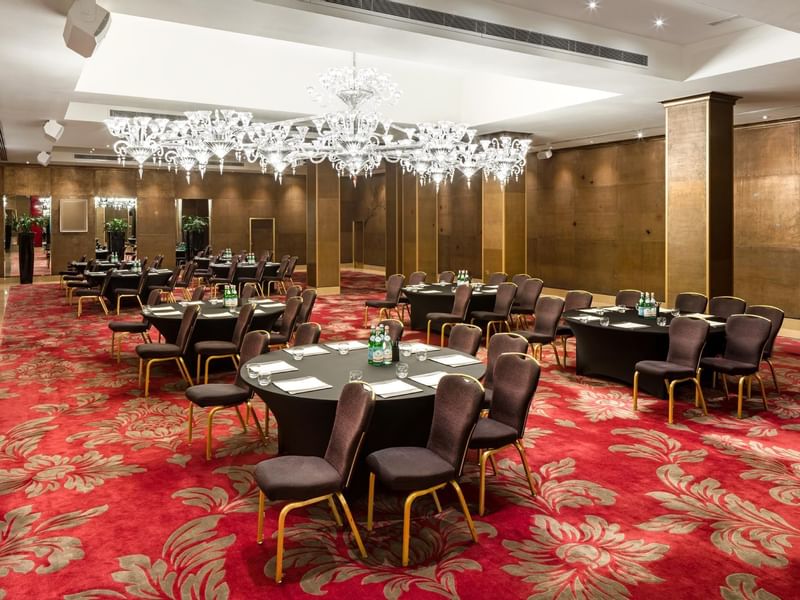 A Table Setup in an event room at The May Fair Hotel London