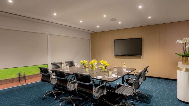 Table set-up in Cockle Bay Room at Novotel Darling Square