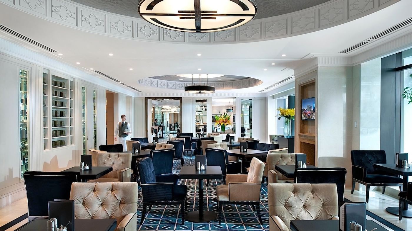 Interior of a lounge area at Crown Hotels