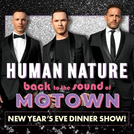 Three Members of Human Nature in suite and tie