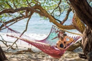 women at the beach