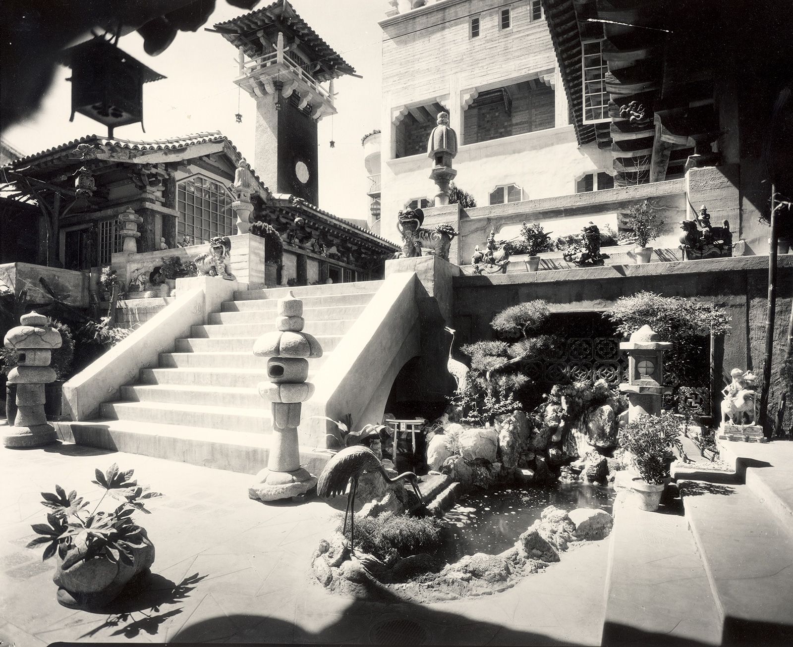 Vintage image of Court of the Orient at Mission Inn Riverside