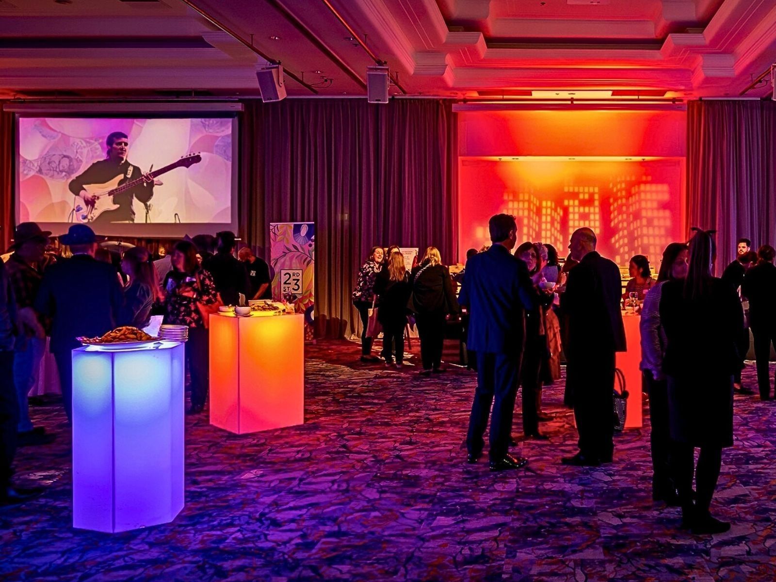 cocktail party in ballroom