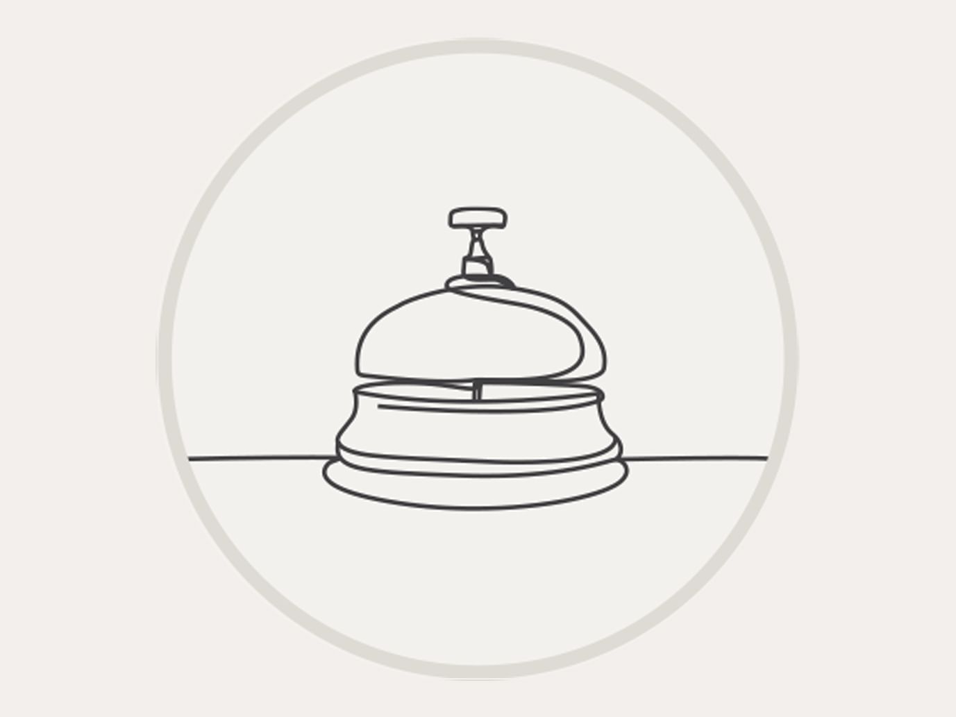 Icône vectorielle du service de voiturier utilisée au SENS Hotel