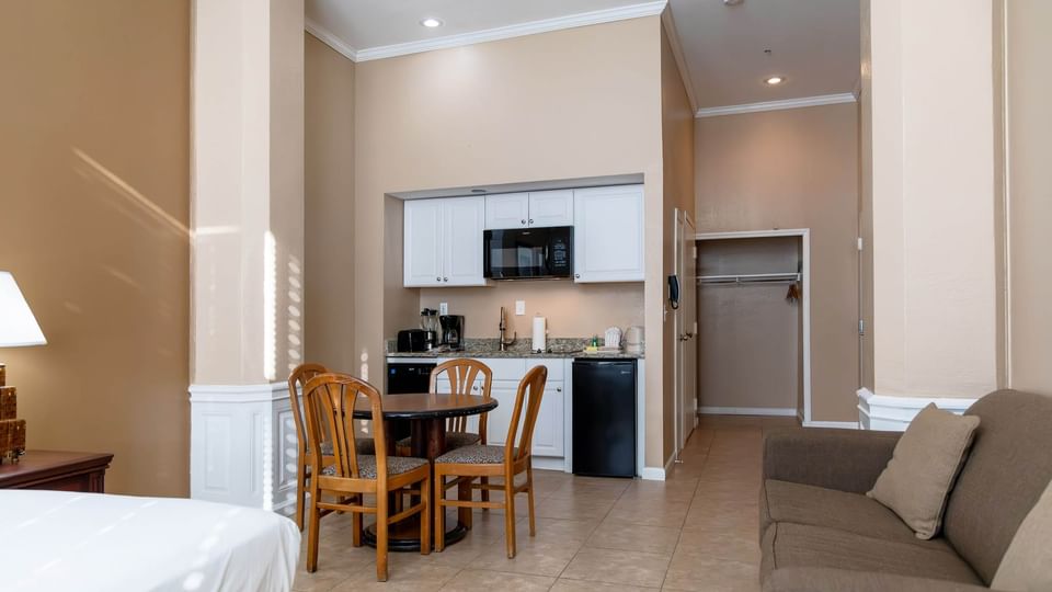 Living Area in Large Studio at Brigantine Beach