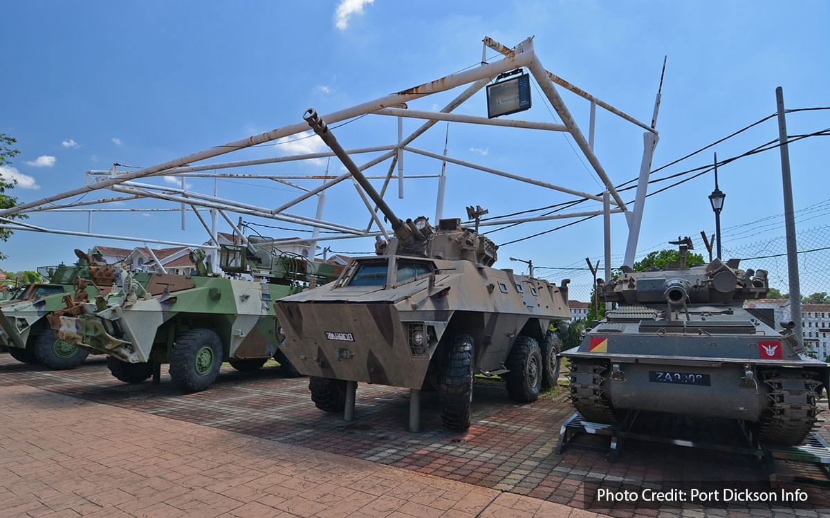 tanks at army museum port dickson