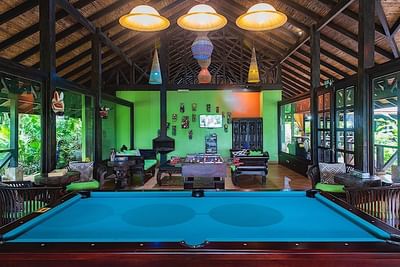 Interior of a Game Room at Rio Celeste Hideaway
