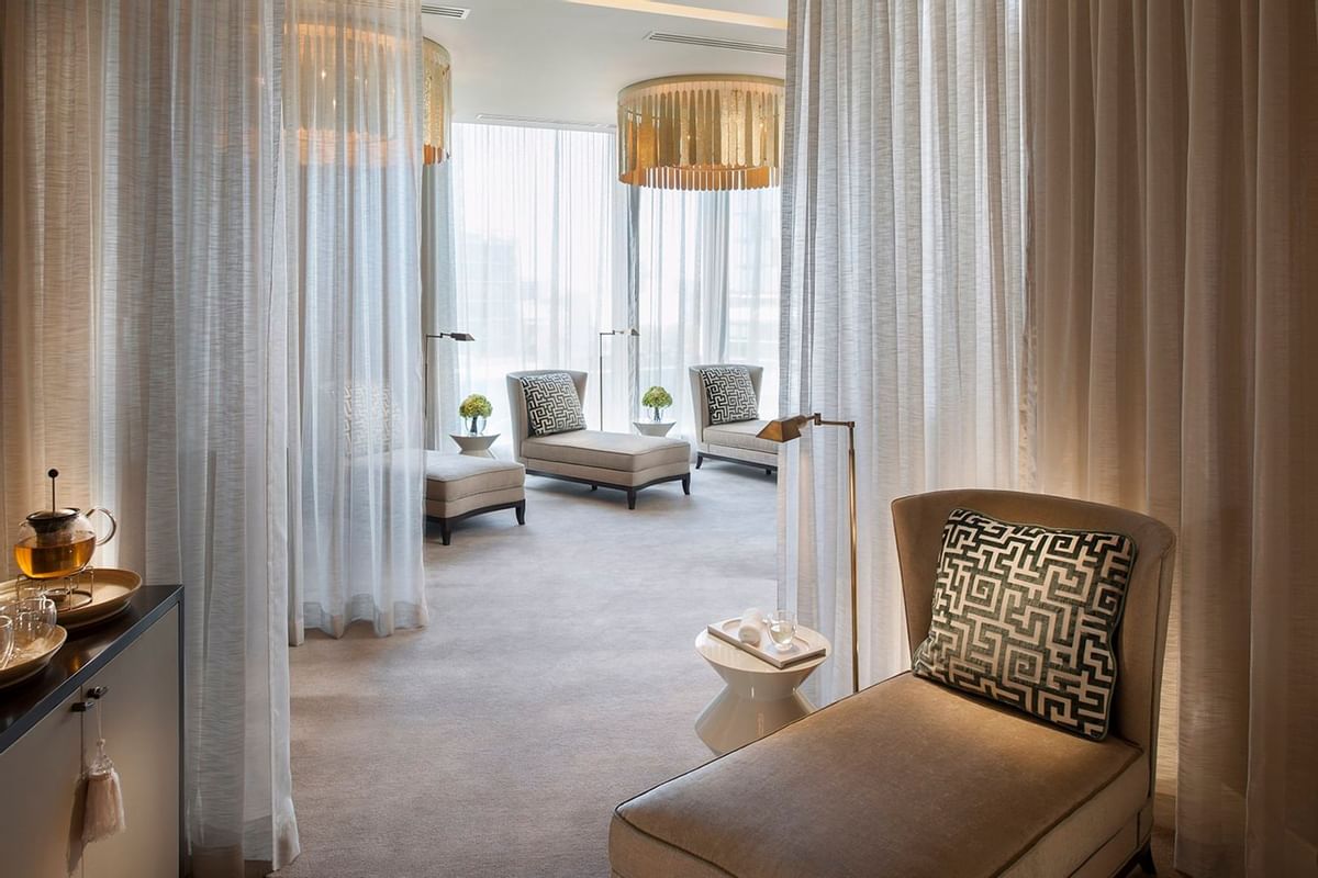 Crown Spa's male relaxation area at Crown Hotel Melbourne