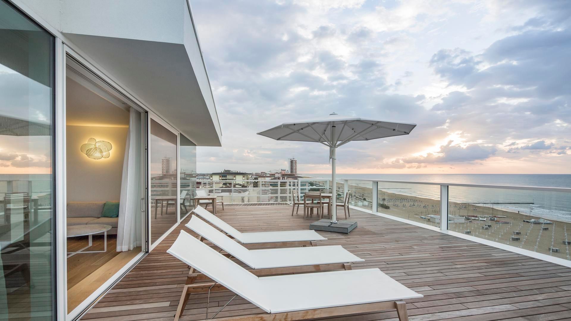 Seaside Penthouse sea view, balcony at Falkensteiner Hotels