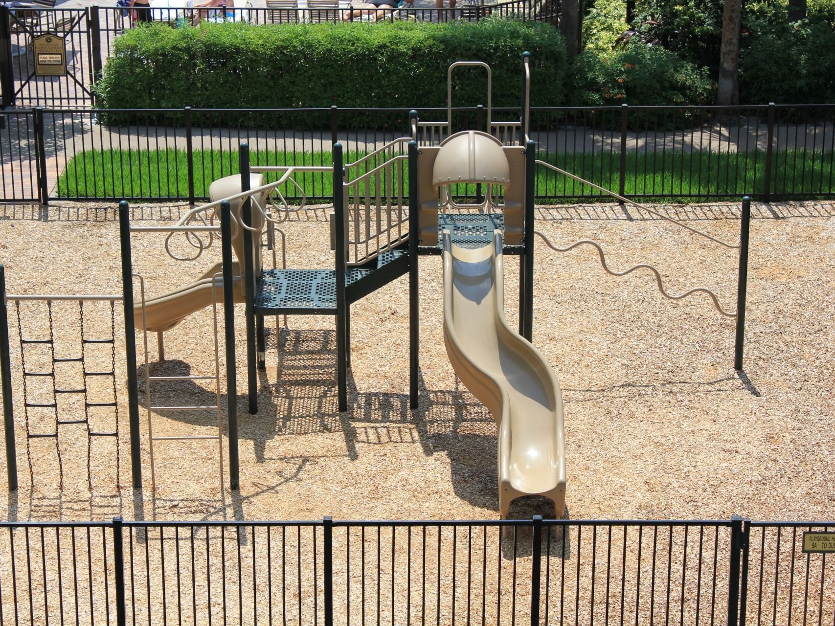 A slider in the kids' playground at Rosen Inn International