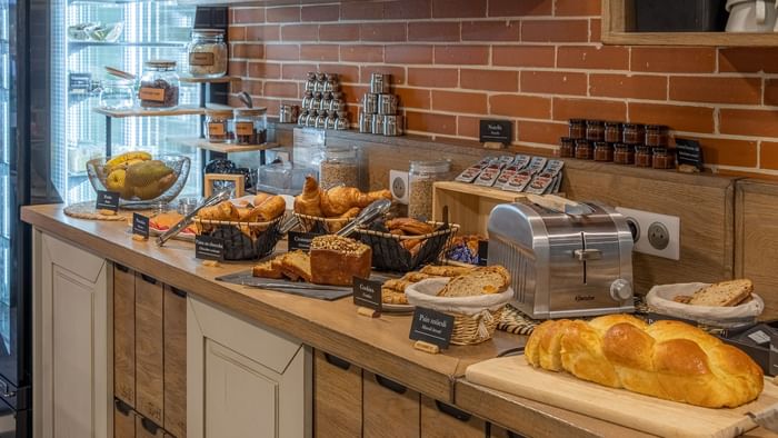 Breakfast station in Ax Hotels at The Originals Hotels