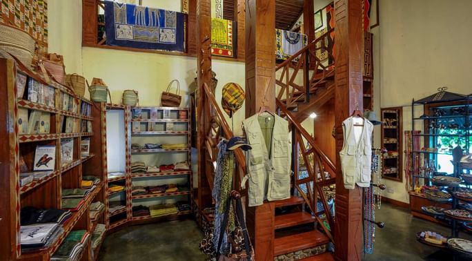 Interior of the guest shop at Ngorongoro Serena