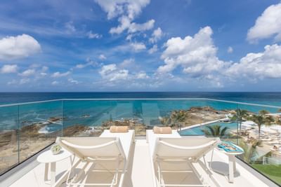 Balcony sunbeds with a sea view, The Morgan Resort Spa Village