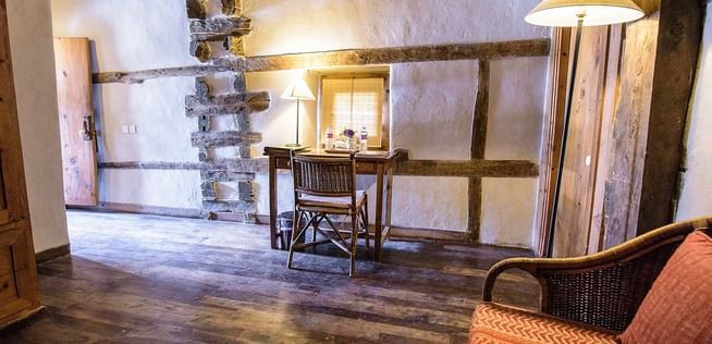 Cane chairs in Heritage Suite  Shigar Fort Residence