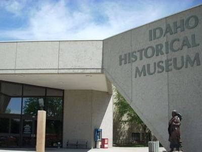 Entrance of Idaho Historical Museum near Hotel 43