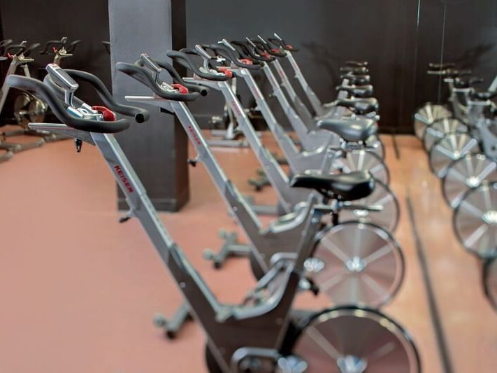 Gym and the fitness center at Westford Regency