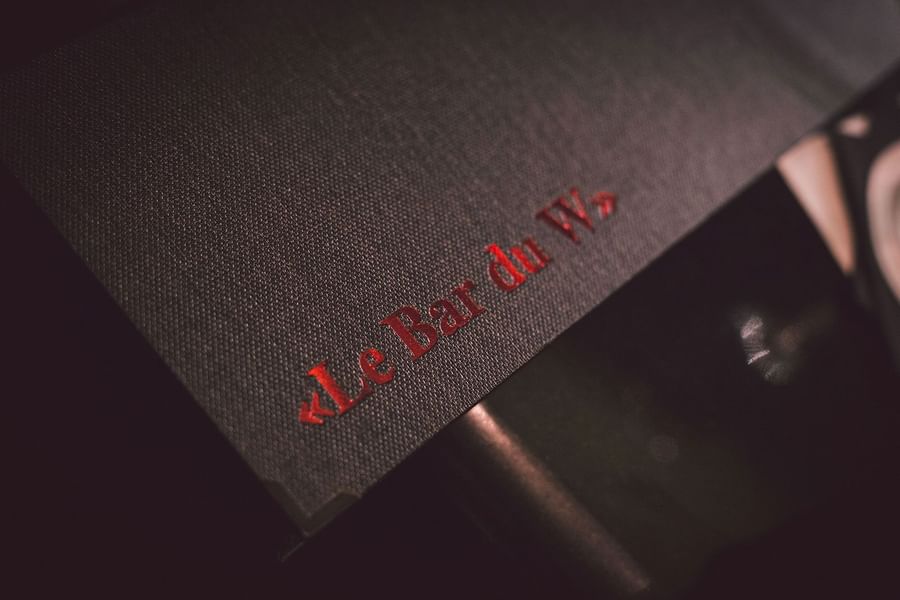 Bar du Restaurant Le W à Paris