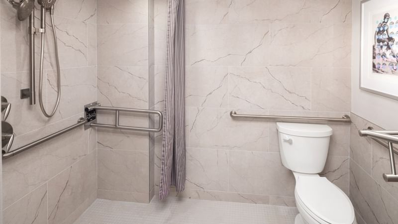 Bathroom in Accessible Premier Room at Warwick Seattle