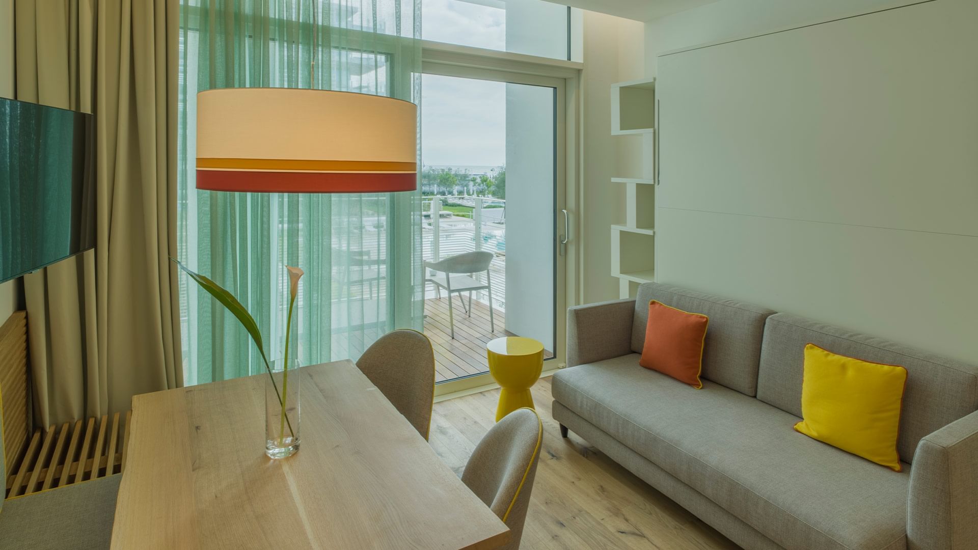 Apartment Sandolino lounge area at Falkensteiner Residences Jesolo