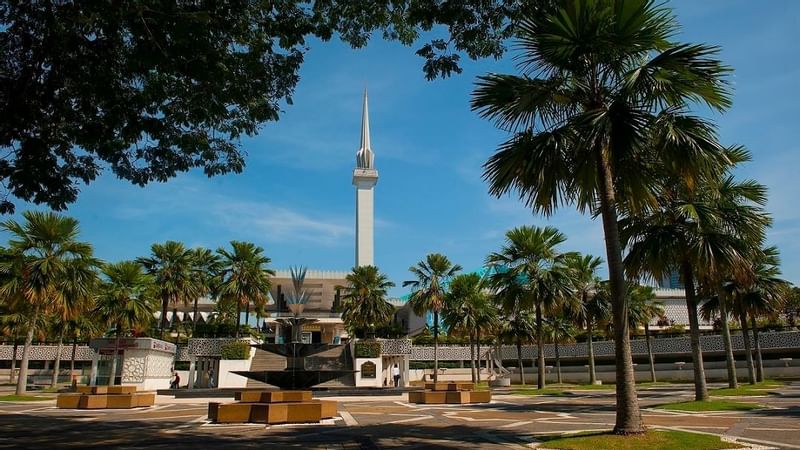 Exterior & garden of Masjid Negara near Sunway Resort