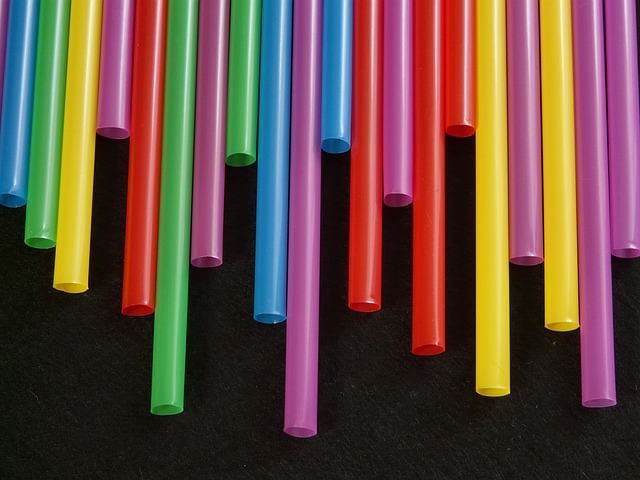 Colorful Straws on black background at Lake Buena Vista Resort Village & Spa