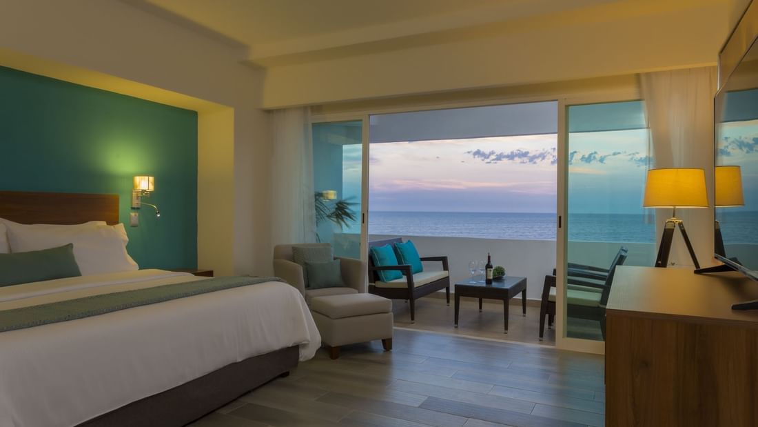 Master Suite with balcony & sea view at Gamma Hotels