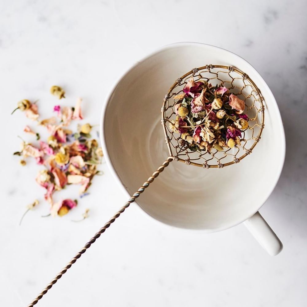 Dried herbaceous flowers using for tea at Crown Towers Sydney