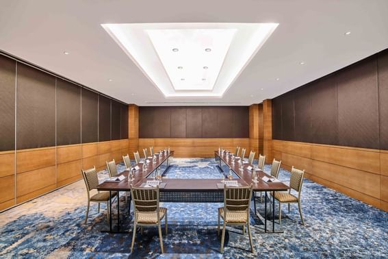 U shaped chair layout in conference room at Vasa Hotel Surabaya