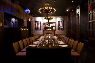 Massive dining space in Electric Room at Dream Downtown NYC