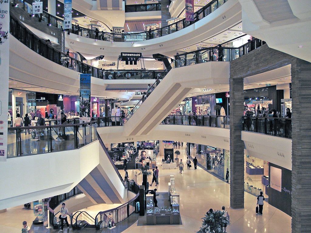 Inside of Central Festival Shopping Mall near U Hotels