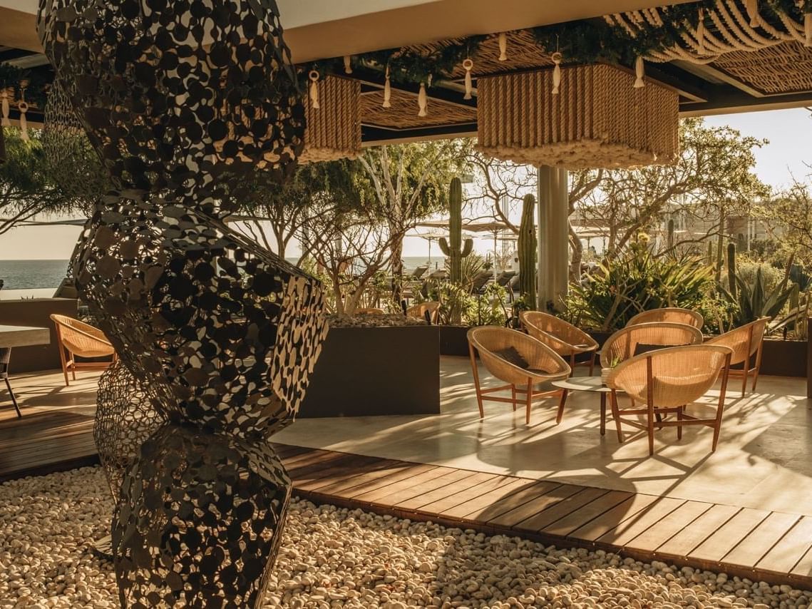 Open dining area, Riccio di Mare by La Deriva, Club at Solaz