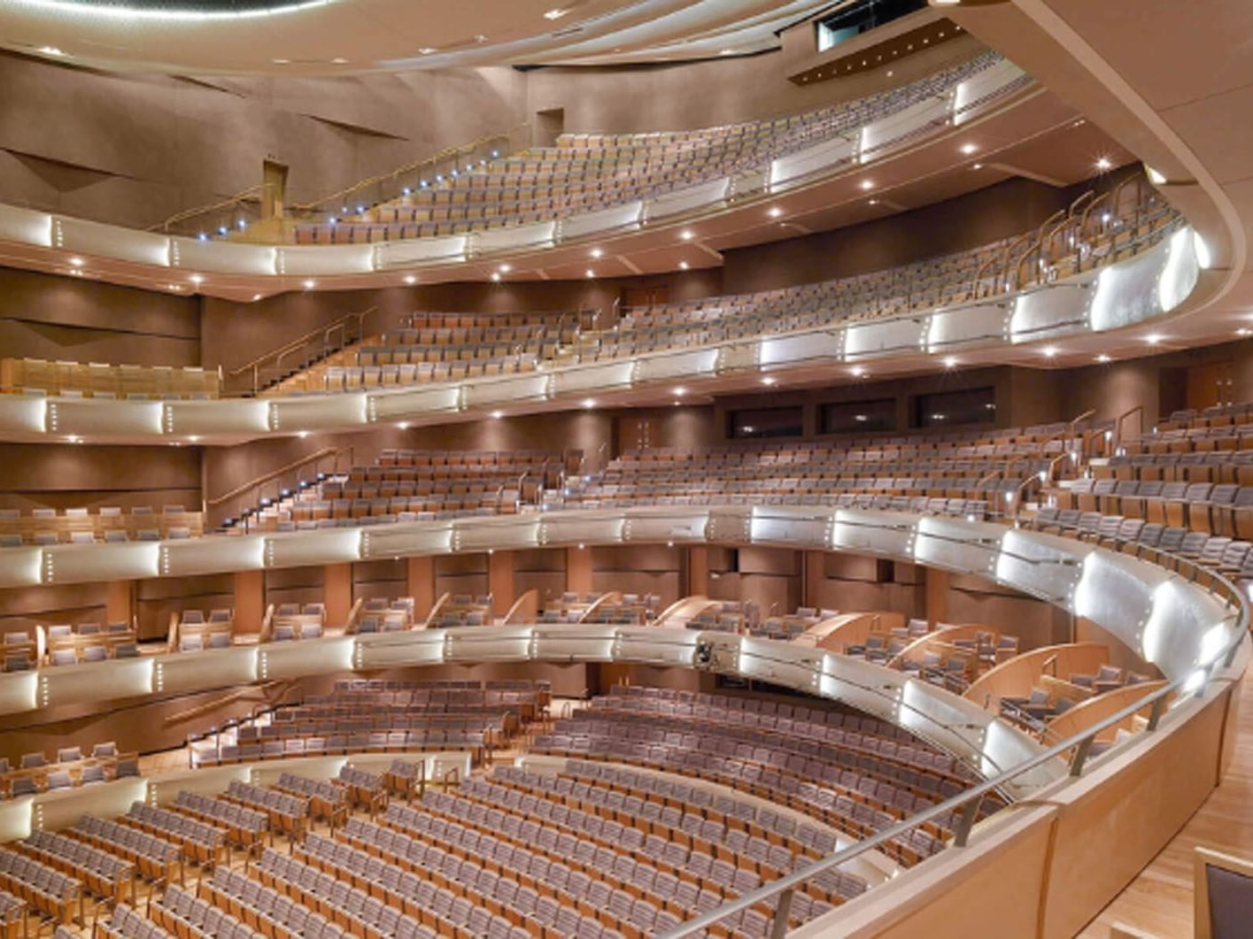 Four Seasons Performing Arts Center with multiple tiers of seating near Hotel X, hotels in Toronto downtown