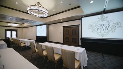 Interior view of the regal meeting room at Horton Grand Hotel