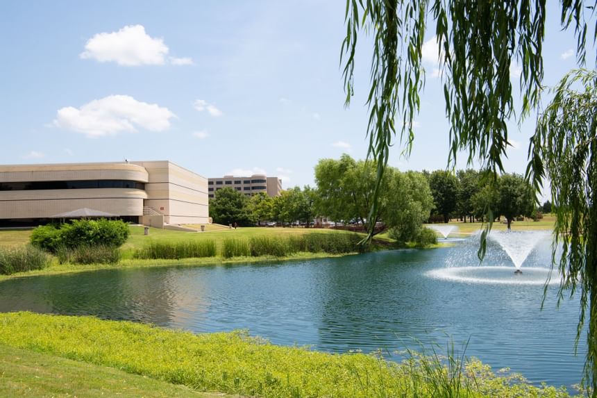 Beautiful lake at NCED Hotel and Conference Center