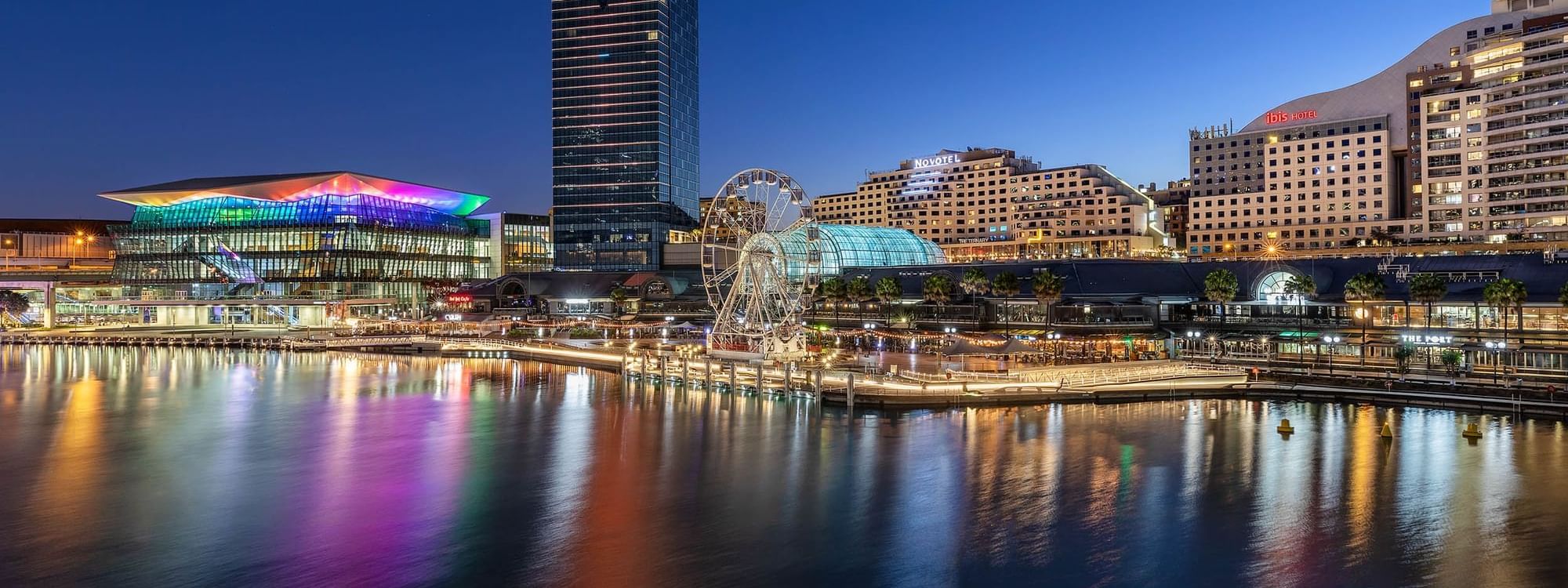 Novotel & ibis Sydney Darling Harbour Dusk Shot