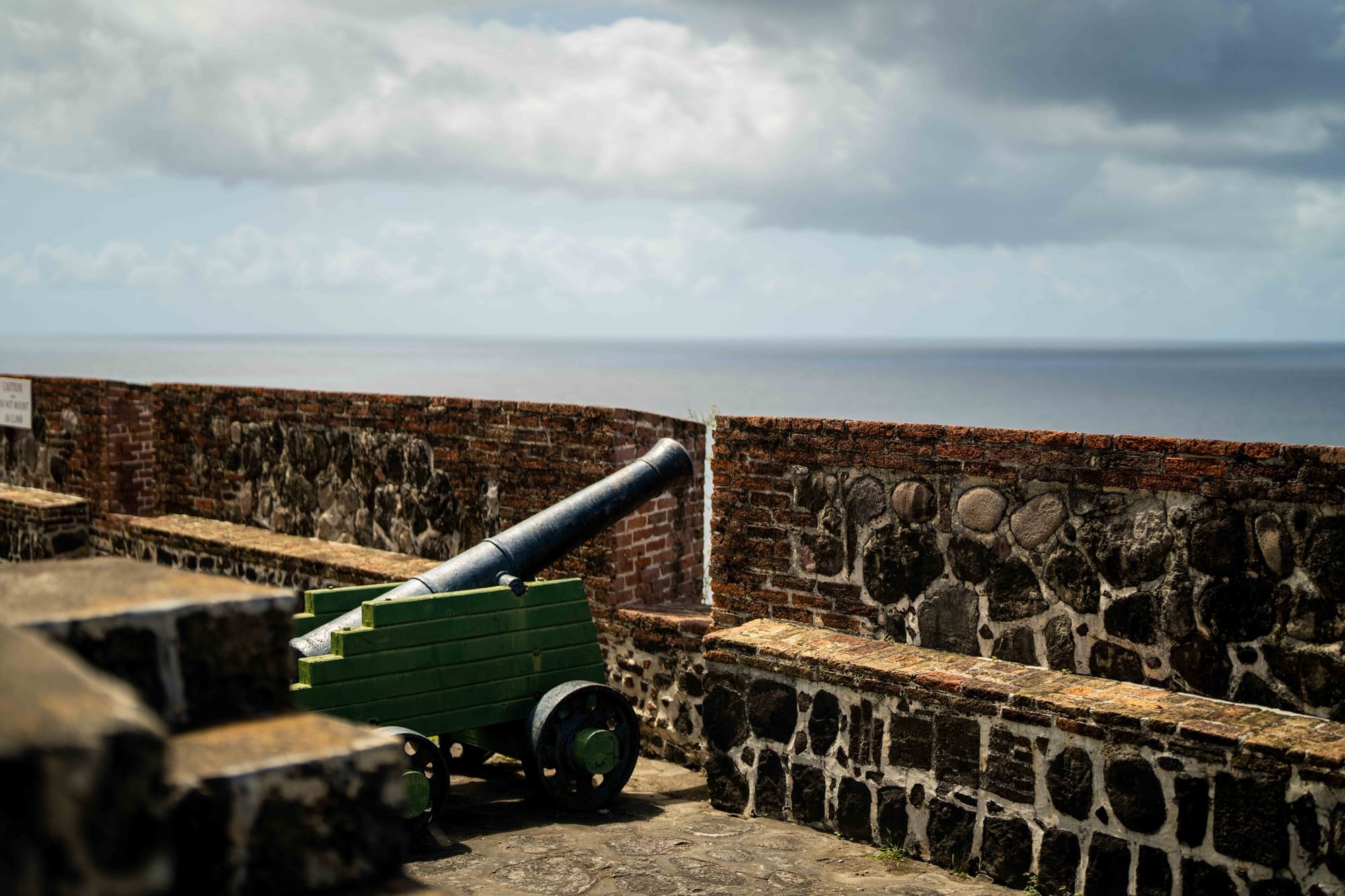 Cannon on Statia Fort near Golden Rock Resort