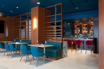 Interior of Dining area in Loft106 at Matrix Hotel